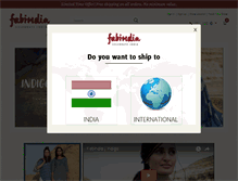 Tablet Screenshot of fabindia.com